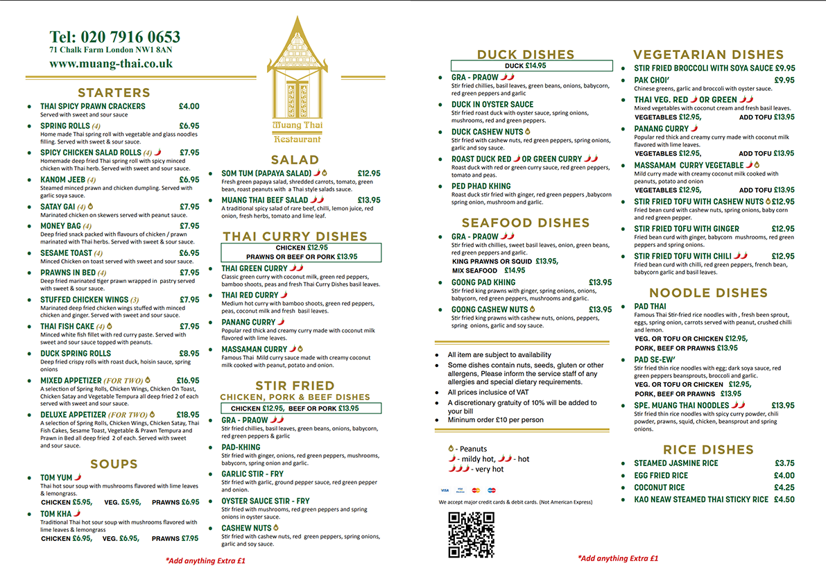 muang thai restaurant menu: The Definitive Guide to Authentic Thai Culinary Delights