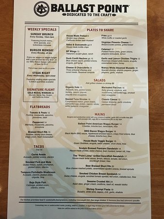 ballast point restaurant miramar menu: A Definitive Guide to the Iconic San Diego Craft Brewery's Fare Before Closure