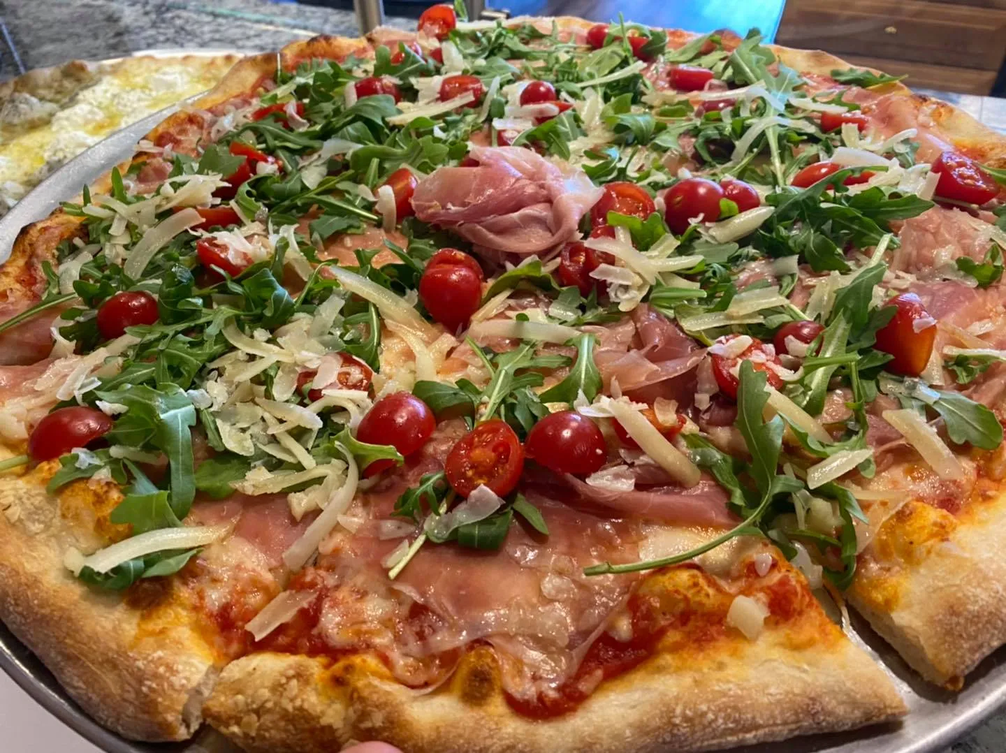 fresh green pizza
