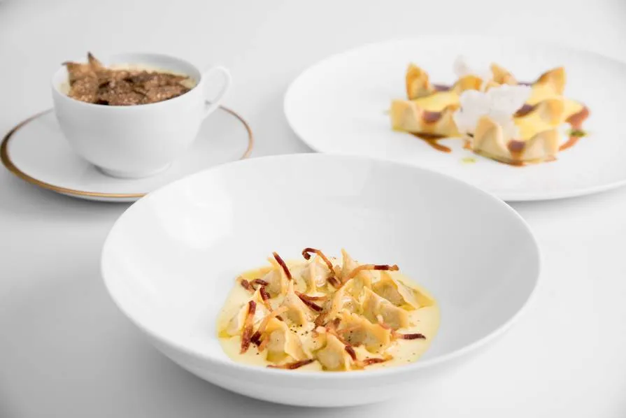 The elegant dining room of Da Vittorio Saigon at The Reverie, promising a sophisticated epicure restaurant menu experience