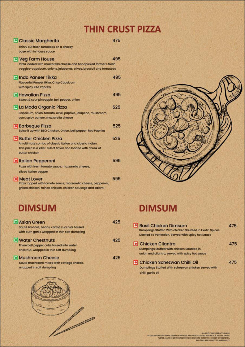 la moda restaurant menu: A Definitive Deep Dive into Nomad’s Italian-American Culinary Offerings
