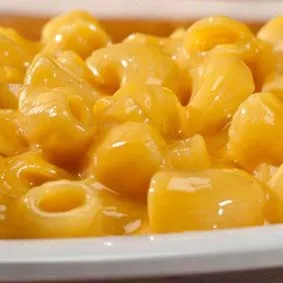 A bowl of macaroni and cheese, a popular kid-friendly option from the Marion restaurant menu.