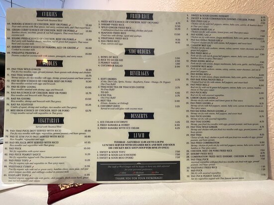 The Definitive Guide to the ginger restaurant menu and Signature Asian Fusion Dishes