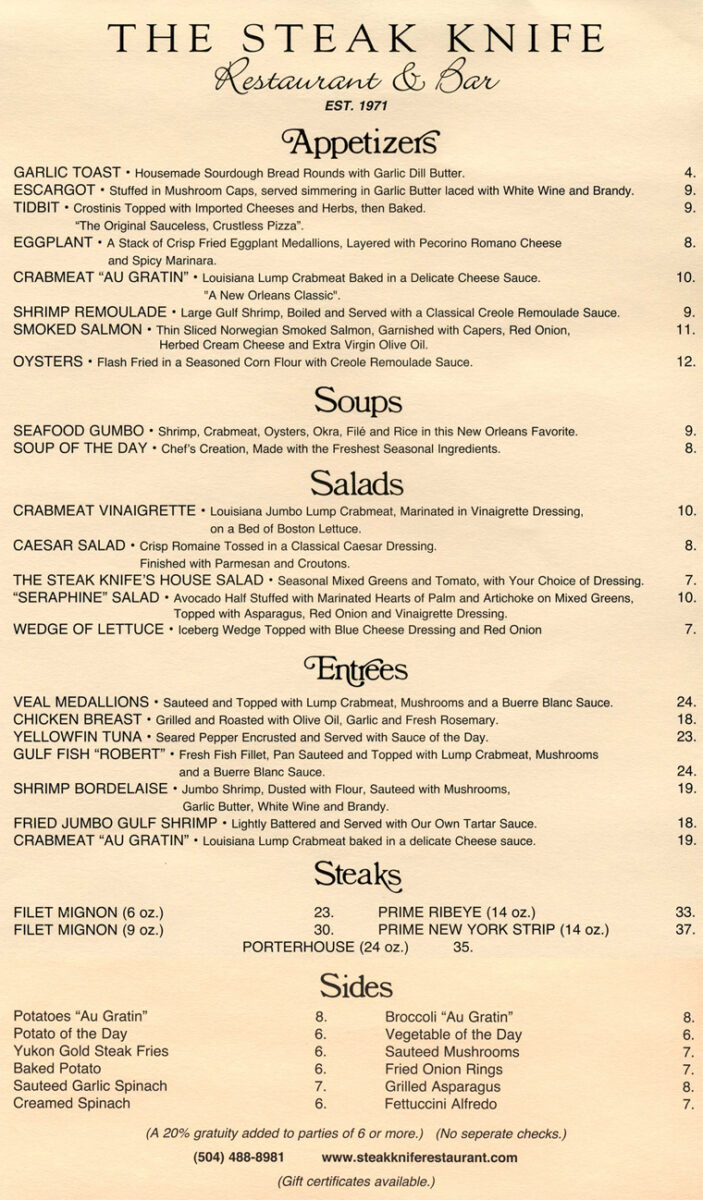 the knife restaurant menu: An In-Depth Analysis of the All-Inclusive Argentine Steakhouse Experience