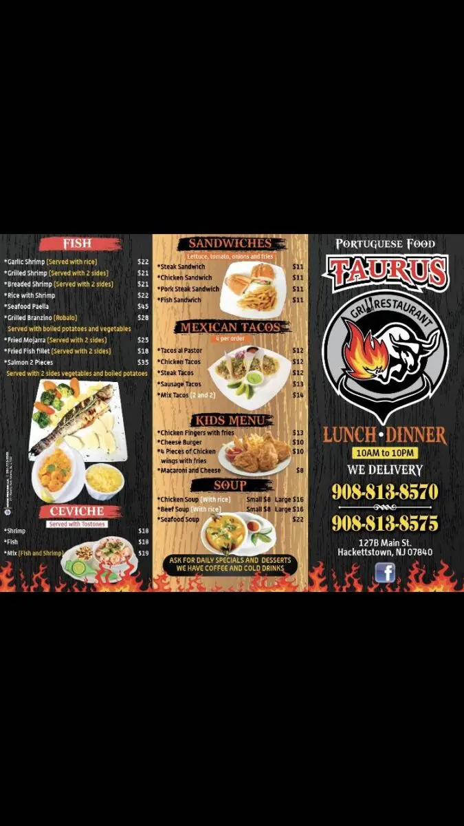 The Comprehensive Guide to the taurus grill restaurant menu and Dining Experience