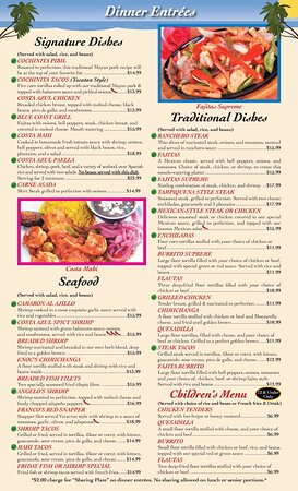 A Comprehensive Guide to the costa azul mexican restaurant menu: Seafood, Staples, and the Waldorf Dining Experience