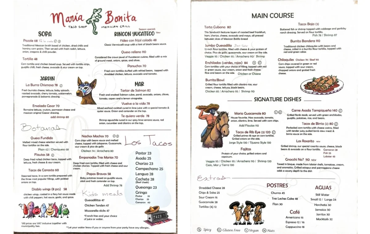 Maria Bonita The Authentic Mexican Restaurant Menu: A Deep Dive into Oaxaca and Morelos Regional Cuisine