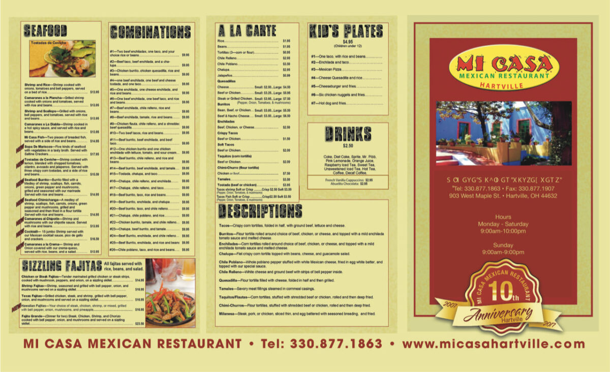 mi casa mexican restaurant cushing menu: A Comprehensive Culinary Guide to Authentic Oklahoma Flavors