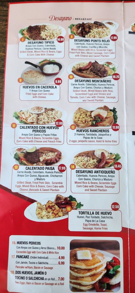 Punto Rojo Bakery and Restaurant Huntington Station Menu: A Comprehensive Culinary Guide to Authentic Colombian Dining