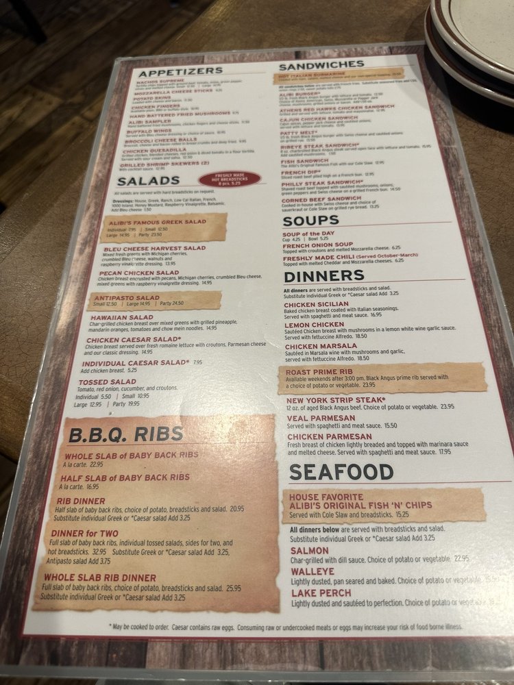 alibi restaurant menu: A Comprehensive Analysis of Alibi Lounge's Culinary Offerings