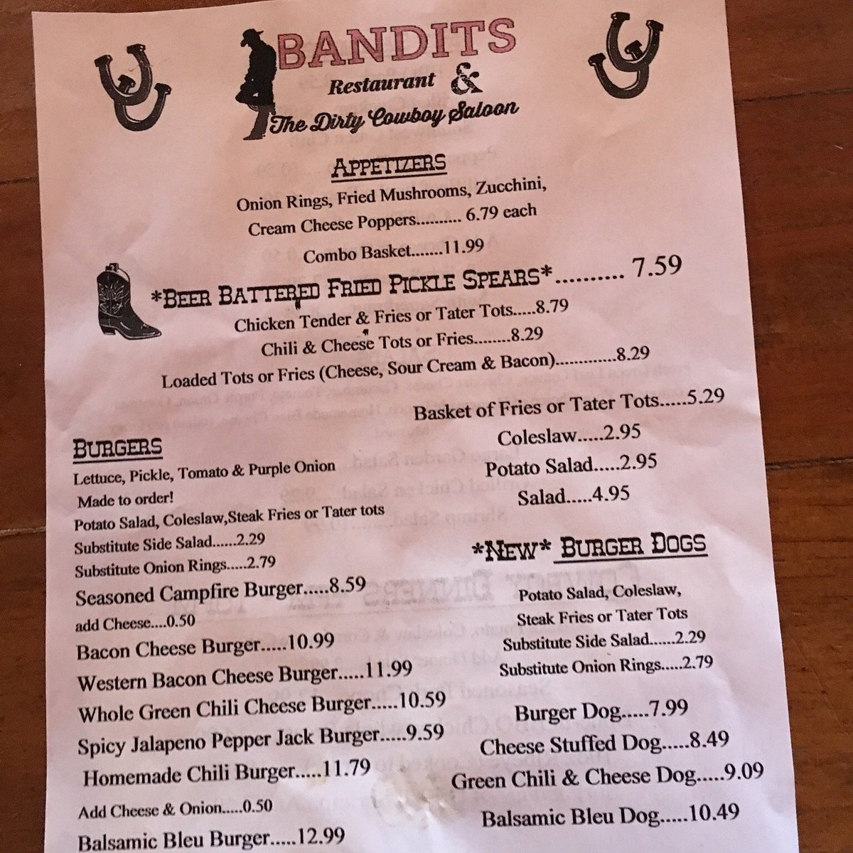 Bandits Restaurant Menu: A Deep Dive into Red Oak Fire Pit BBQ and Grill Classics