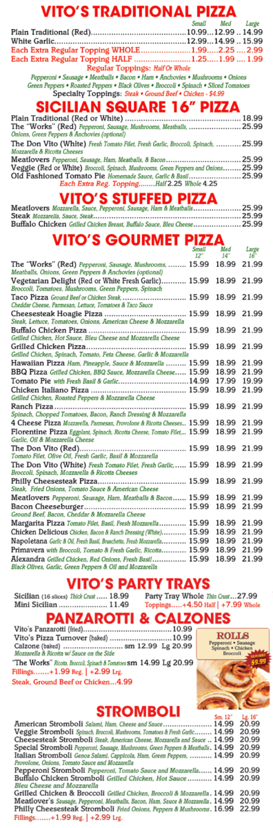 Vito's Pizza & Italian Restaurant Menu: A Definitive Exploration of Hampton's Premier Italian Cuisine Vito's Pizza & Italian Restaurant Menu: A Definitive Exploration of Hampton's Premier Italian Cuisine