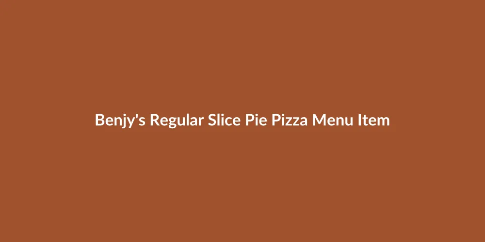 A detailed close-up of a classic, cheesy New York-style Regular Sl Pie Pizza, showcasing the crisp crust and melted mozzarella