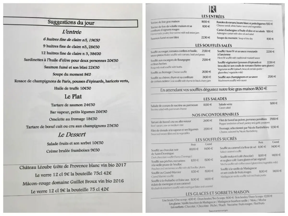 le recamier restaurant menu: A Detailed Look at Paris's Soufflé Masterpiece and Dining Experience