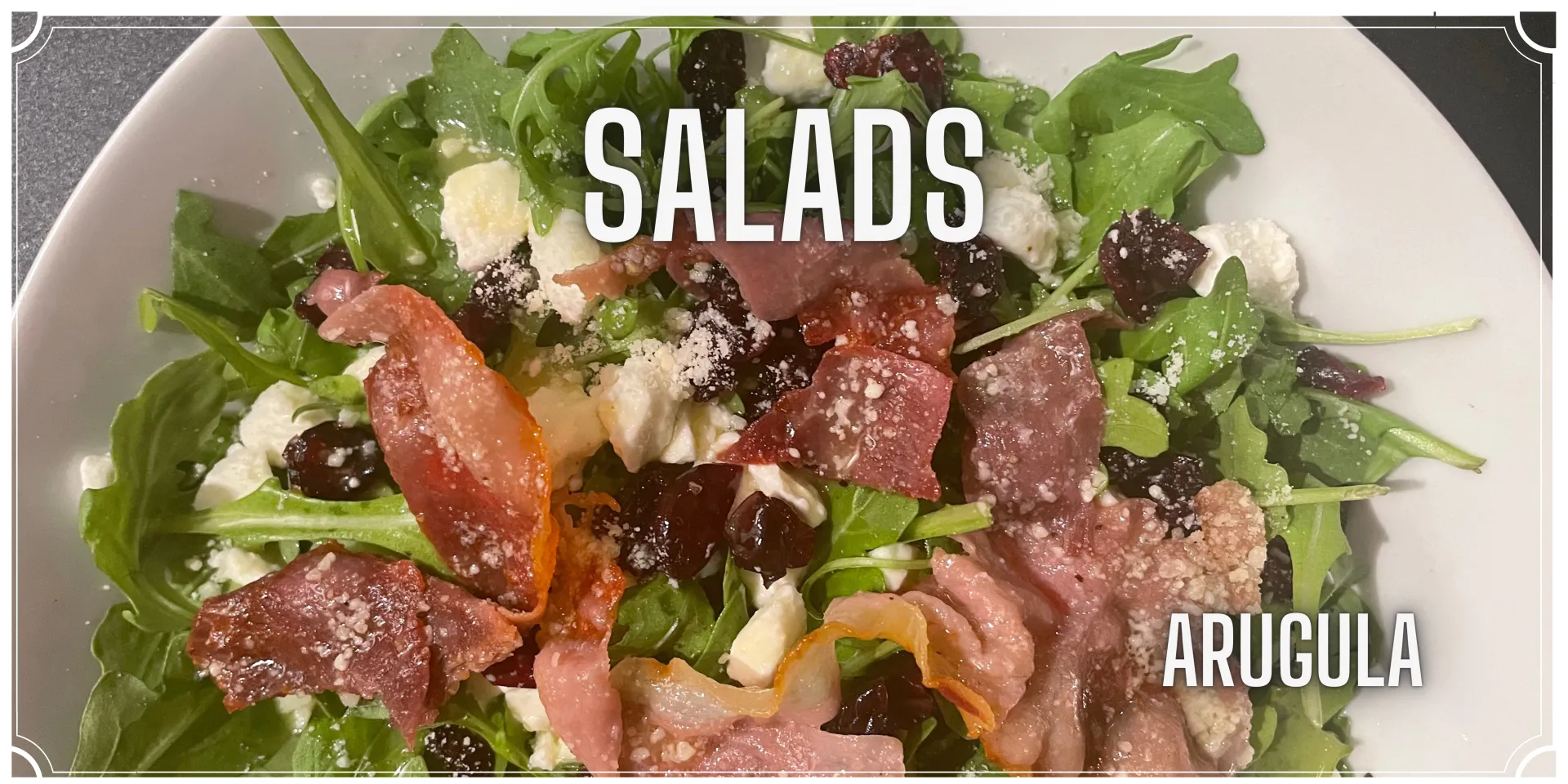 A selection of fresh Italian salads available on Marco's Italian Restaurant menu