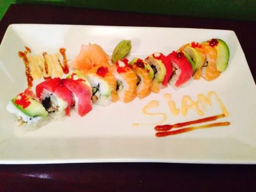 Platters of assorted Sashimi and Specialty Sushi Rolls