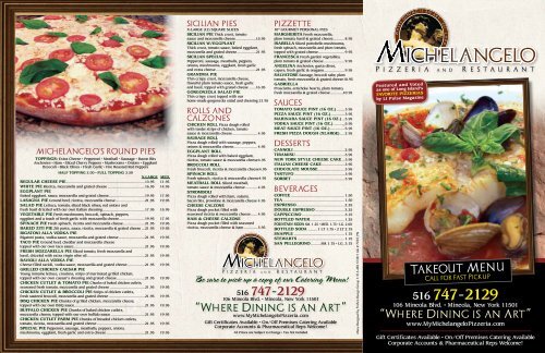 michelangelo restaurant menu: A Deep Dive into Southold’s Premier Italian Pizzeria and Dining Experience