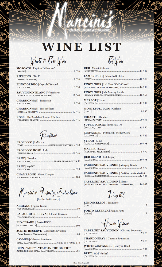 mancini's restaurant menu: A Deep Dive into Event Offerings, Culinary Excellence, and Unforgettable Dining Experiences