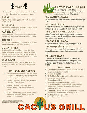 Cactus Grill Mexican Restaurant and Catering Forest Park Menu: A Deep Dive into Authentic Flavors and Service