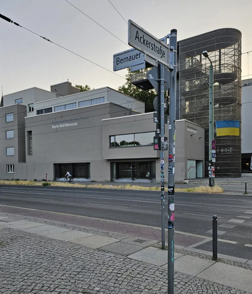 The Documentation Centre for the Berlin Wall Memorial, providing historical context