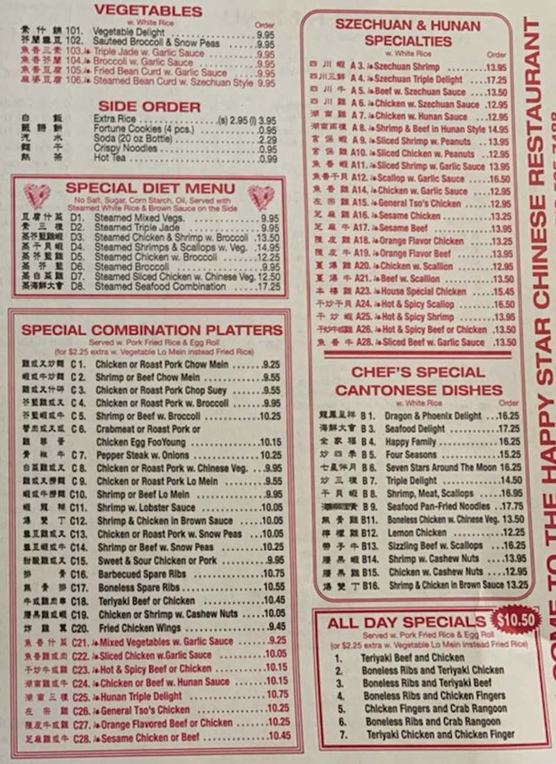 happy star chinese restaurant menu: An In-Depth Guide to Pricing, Specialties, and Ordering