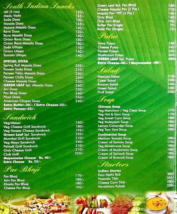 green leaf restaurant menu: A Comprehensive Guide to Healthy, Plant-Based Lunch Options