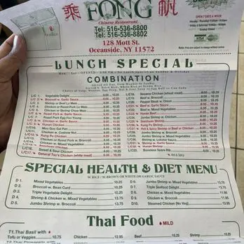 Comprehensive Analysis of the New Fong Restaurant Menu: Exploring Oceanside’s Extensive Asian-American Fare