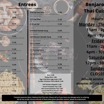 The Comprehensive Guide to the benjarong restaurant menu and Acton's Finest Thai Cuisine