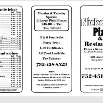 nickolas pizza restaurant menu: A Comprehensive Guide to Pricing, Specialty Pies, and Ordering