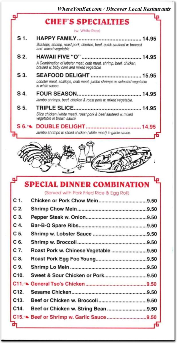 Wah Hing Restaurant Rathdrum Menu: A Comprehensive Guide to Prices and Authentic Chinese Cuisine Offerings