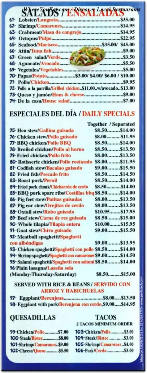 melany restaurant menu: A Deep Dive into Brooklyn's Comprehensive Dominican and American Cuisine Offerings