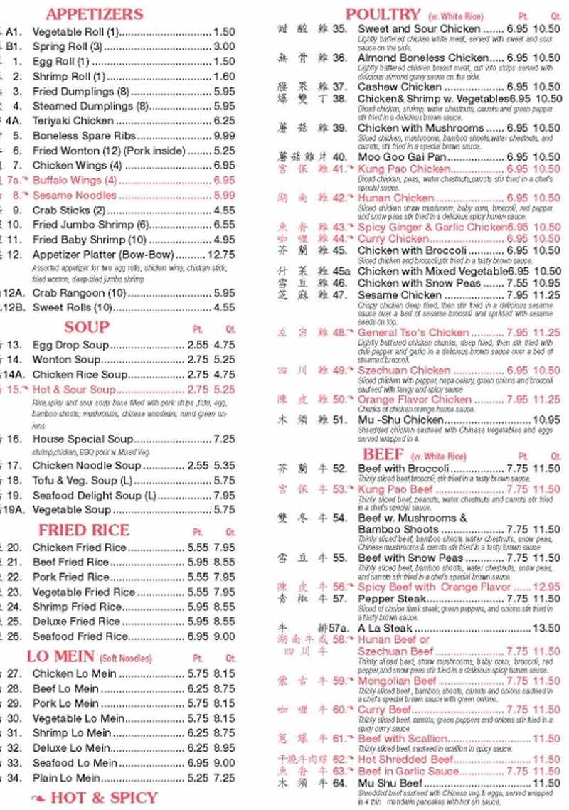 china 1 chinese restaurant menu Comprehensive Guide and Detailed Review of Offerings