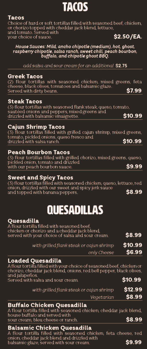 gringo restaurant menu: A Detailed Analysis of The Dirty Gringo's 'Fresh Mex with Style' Offerings