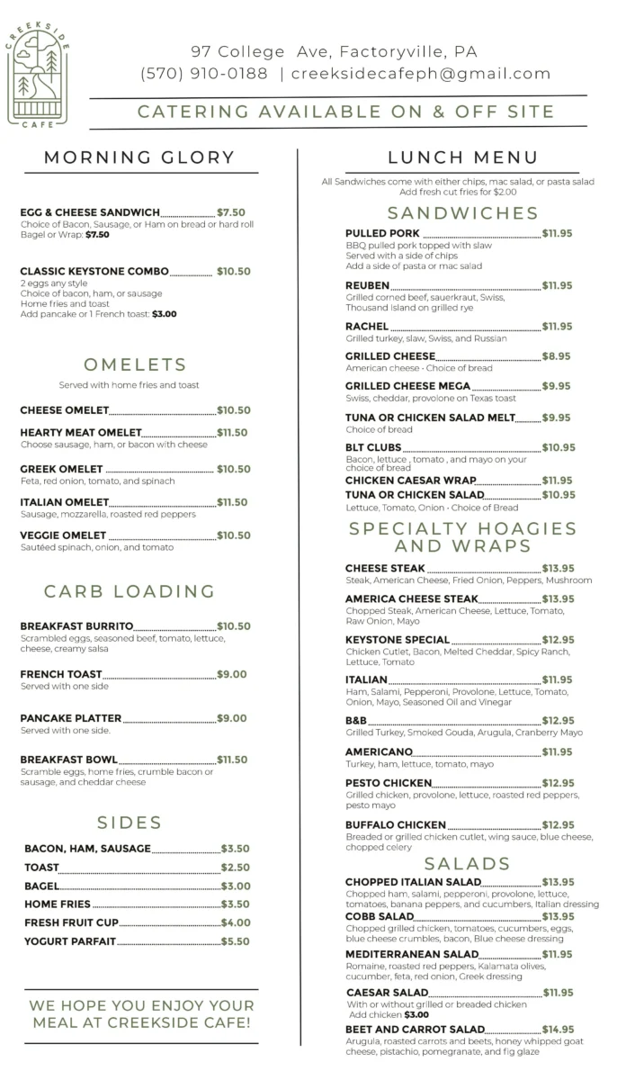 creekside restaurant concord menu: An Essential Guide to California-Style Dining and Signature Dishes