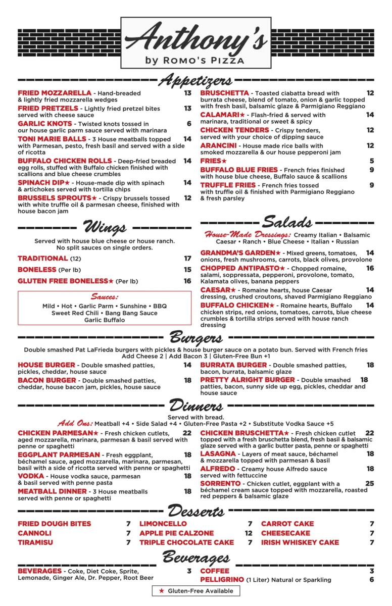 A Comprehensive Guide to the anthony's restaurant & lounge menu: Analyzing Barnwell's Beloved Eatery