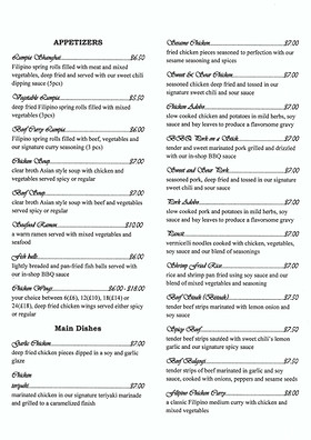 Filipiniana Restaurant & Catering Menu: An Expert Guide to Authentic Filipino Culinary Offerings and Event Packages