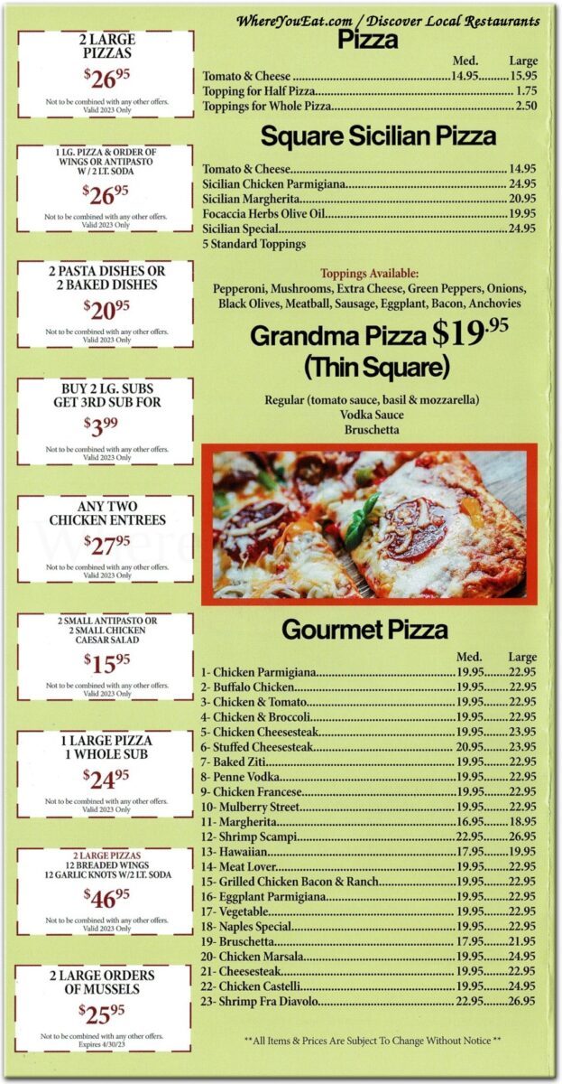 The Comprehensive Naples Pizza and Restaurant Toms River Menu: An Expert Deep Dive into Authentic Italian Cuisine at 600 Fischer Blvd