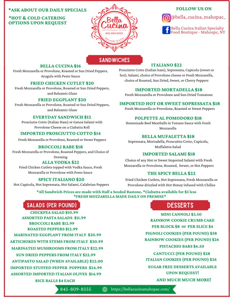 bella cucina italian restaurant menu: A Comprehensive Look at Authentic Italian Dining, Prices, and Specialties