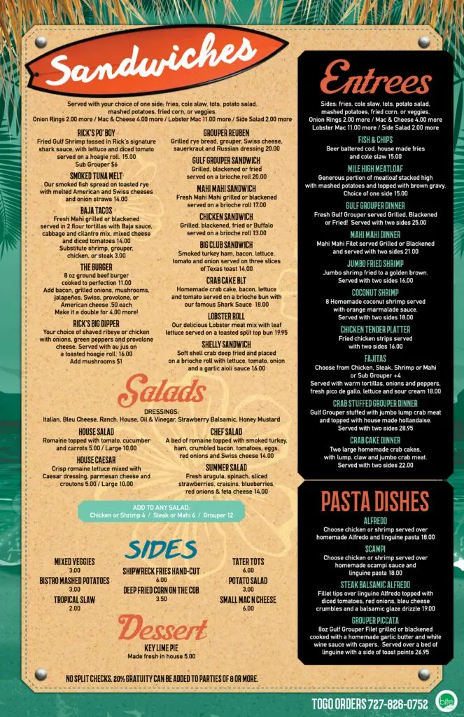 ricks restaurant menu: A Comprehensive Guide to Authentic Mexican Cuisine Offerings