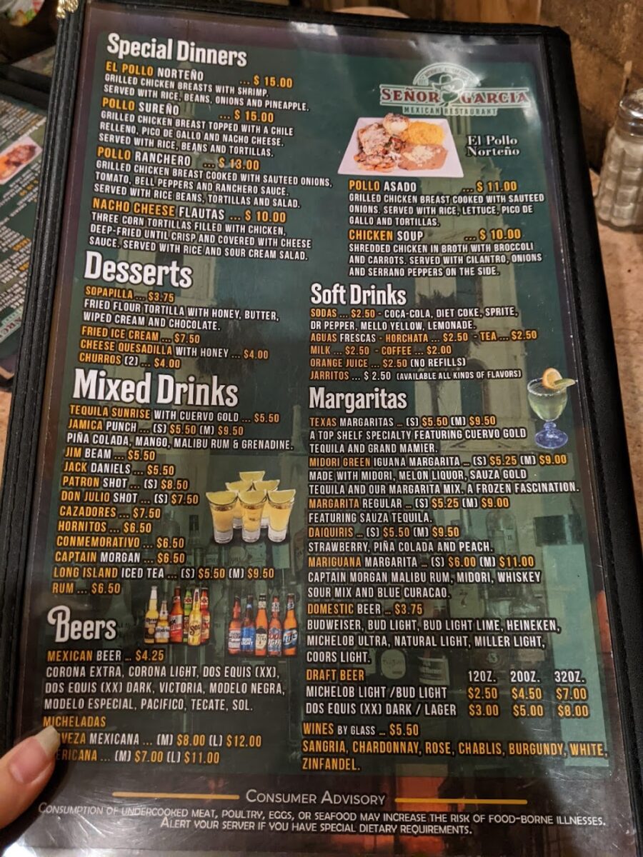 senor garcia mexican restaurant menu: A Comprehensive Guide to Authentic Mexican Cuisine, Prices, and Must-Try Dishes