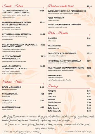 The Definitive Guide to the spiga restaurant menu and Authentic Roman-Style Dining