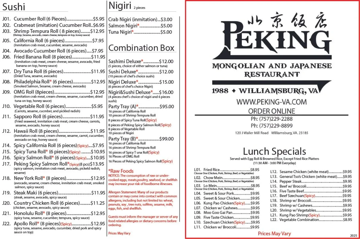 peking restaurant fort wayne menu: The Definitive Guide to Authentic Chinese Takeout and Dining