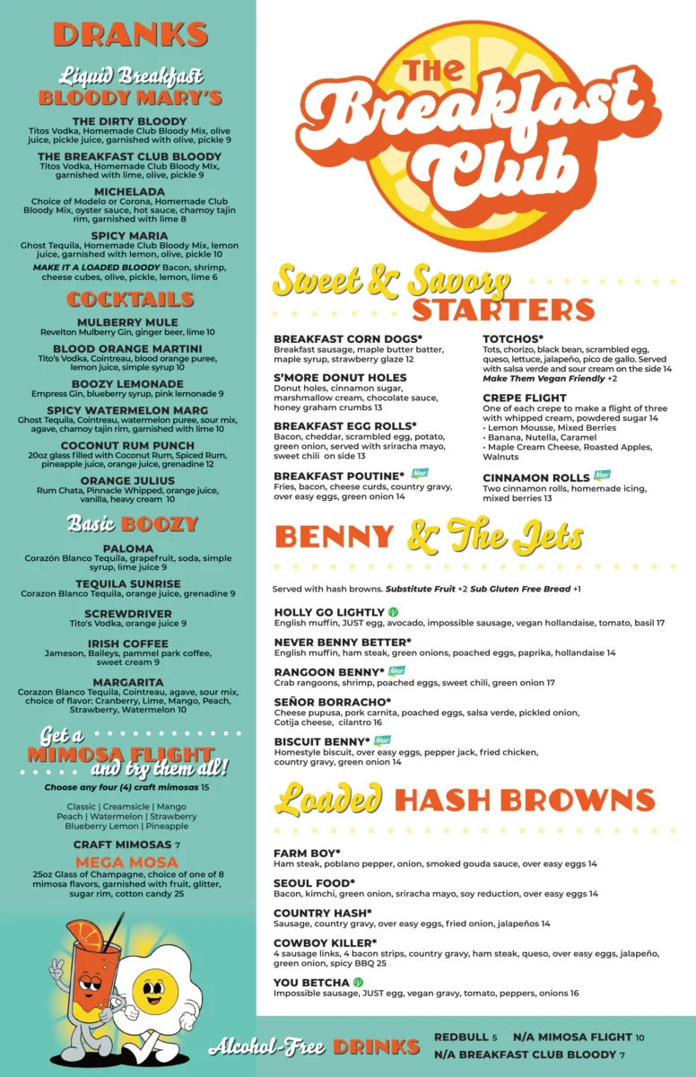 the breakfast club restaurant menu: An In-Depth Analysis of The BC's American Comfort Classics
