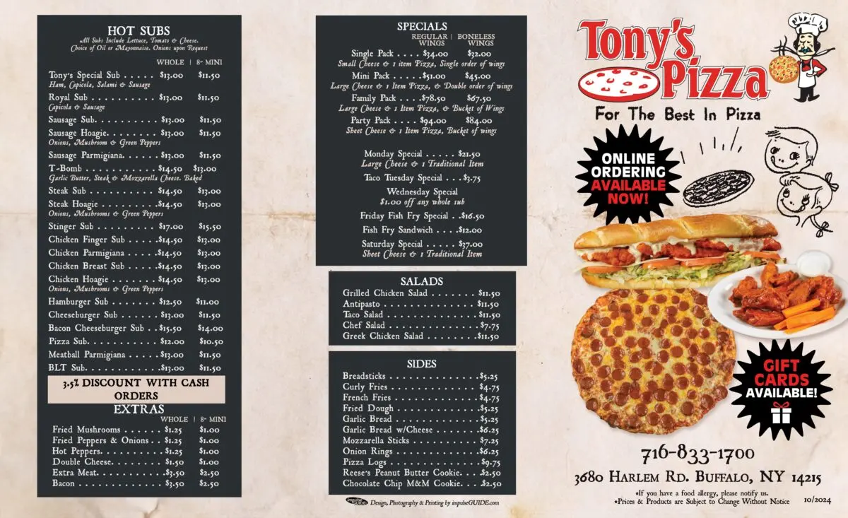 tony's pizzeria and family restaurant menu: A Comprehensive Guide to Troy's Three-Generation Italian Classics tony's pizzeria and family restaurant menu: A Comprehensive Guide to Troy's Three-Generation Italian Classics