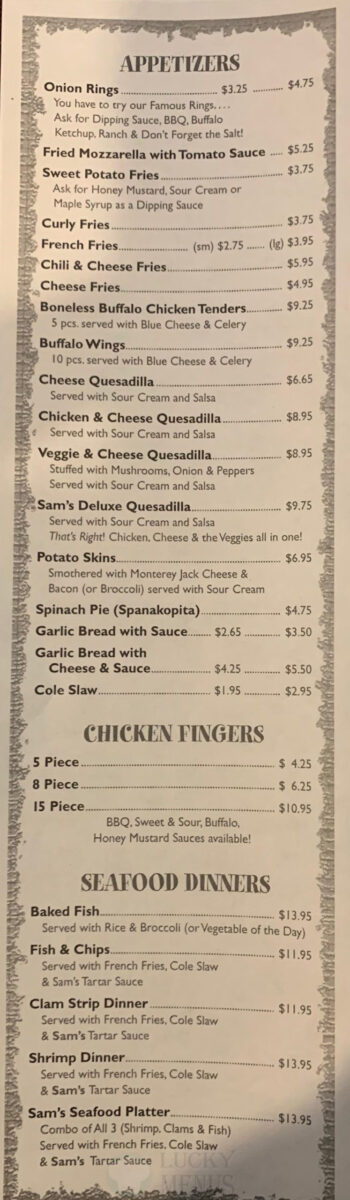 A Comprehensive Review of the uncle sam's restaurant menu and East Coast Dining Experience