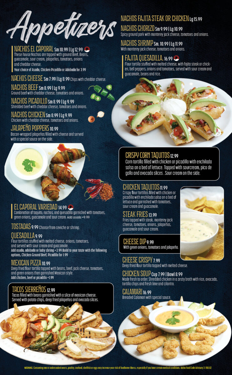 el caporal mexican restaurant colonial heights va menu: A Deep Dive into the Culinary Offerings