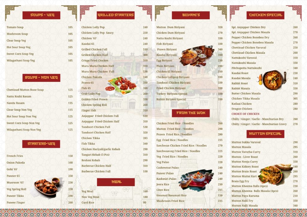 anjappar restaurant menu: The Ultimate Guide to Chettinad and South Indian Cuisine Specialties