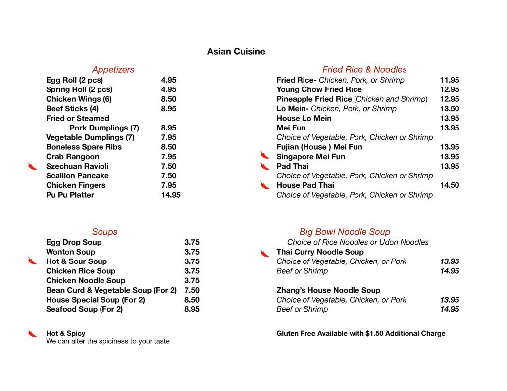 zhang's restaurant menu: The Definitive Guide to Old Saybrook's Award-Winning Asian Cuisine