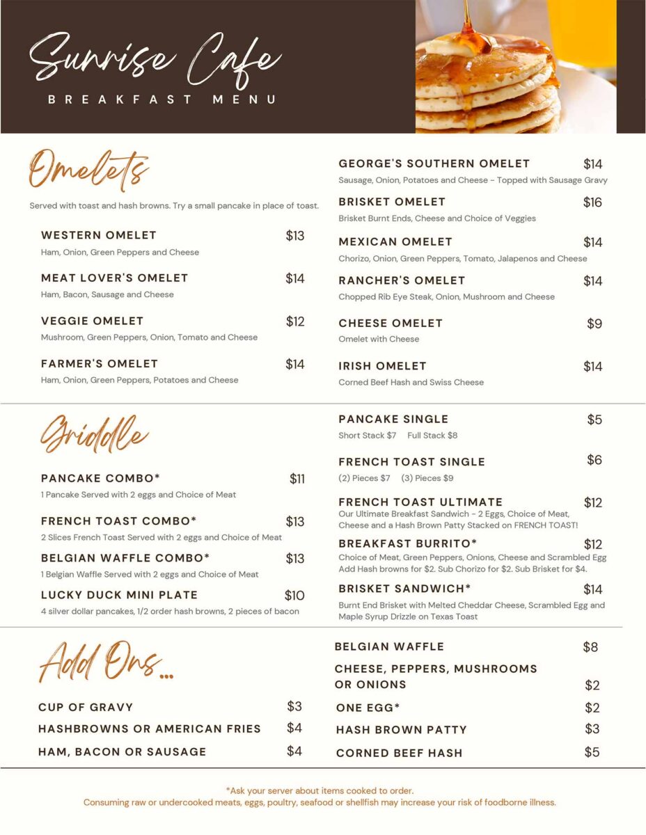 sunrise restaurant menu: A Definitive Guide to Savannah's Coastal Breakfast and Lunch Offerings