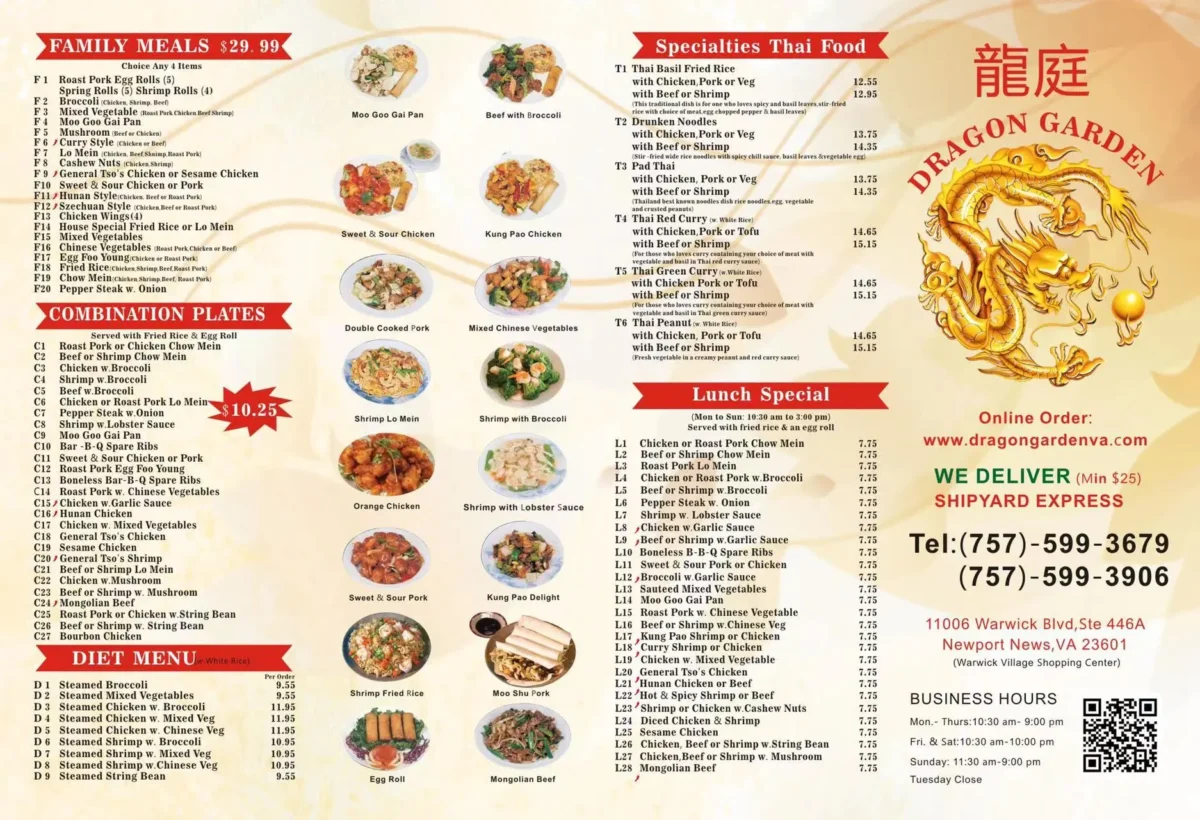 dragon garden chinese restaurant menu: A Comprehensive Guide to Cartersville’s Premier Chinese Culinary Experience